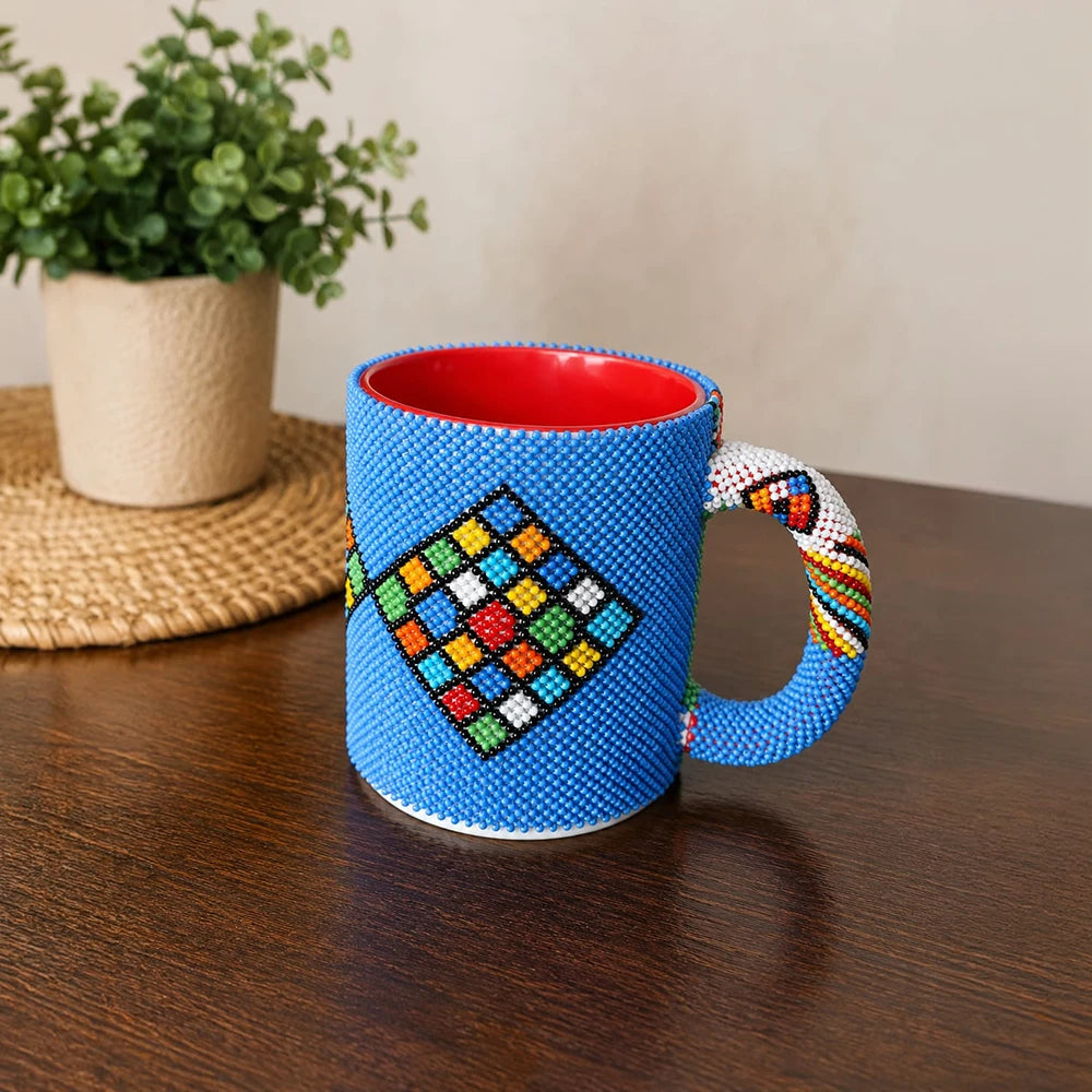 Beaded mug