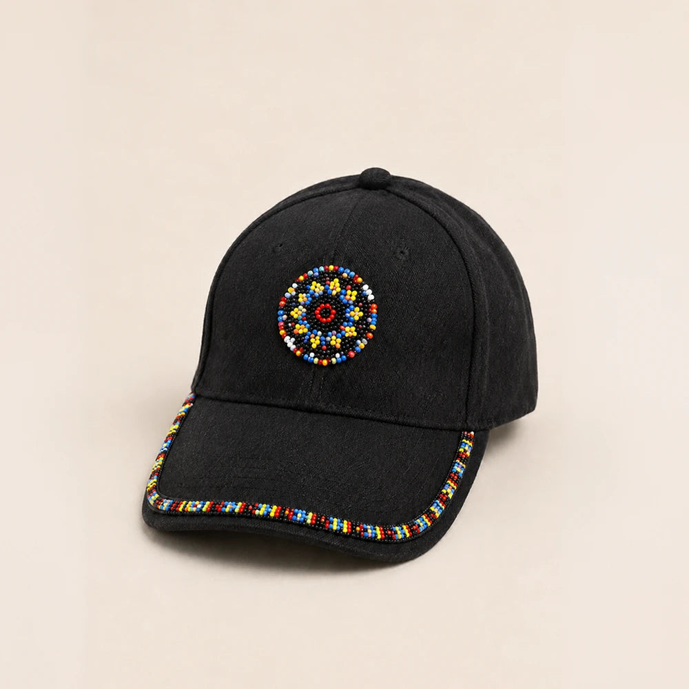 Beaded Cap – Multicolour (Handcrafted)