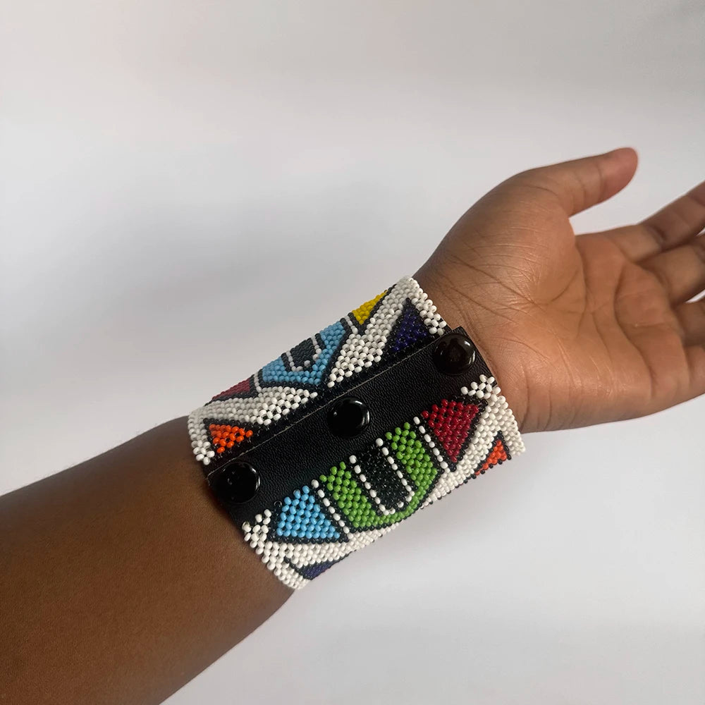 Maasai Multicolour Cuff Bracelet (Handcrafted)