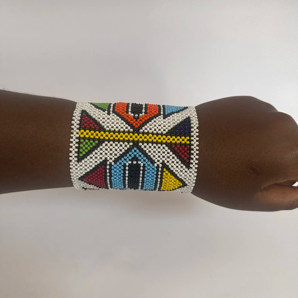 Maasai Multicolour Cuff Bracelet (Handcrafted)