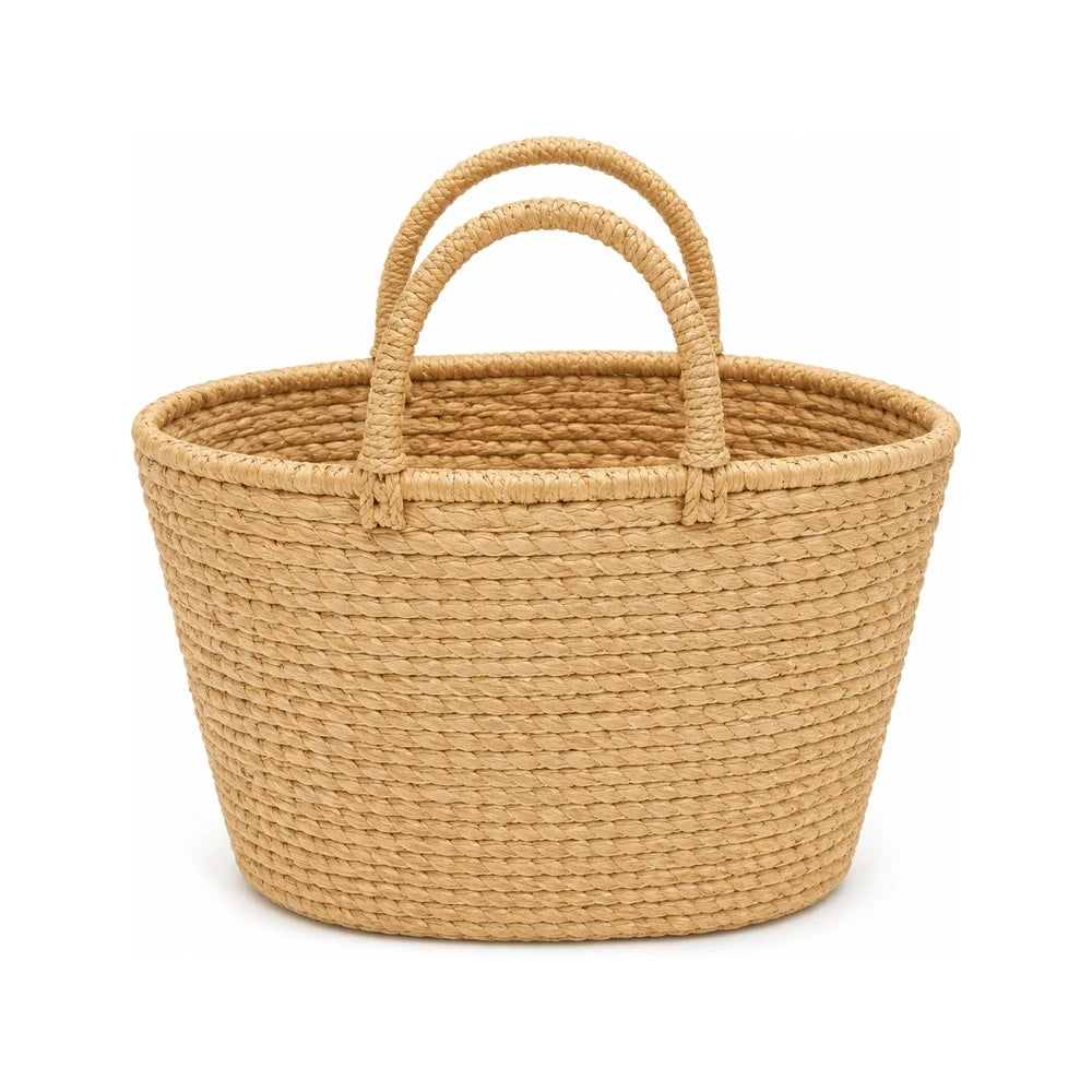 Shopping Basket – Natural (Handwoven)
