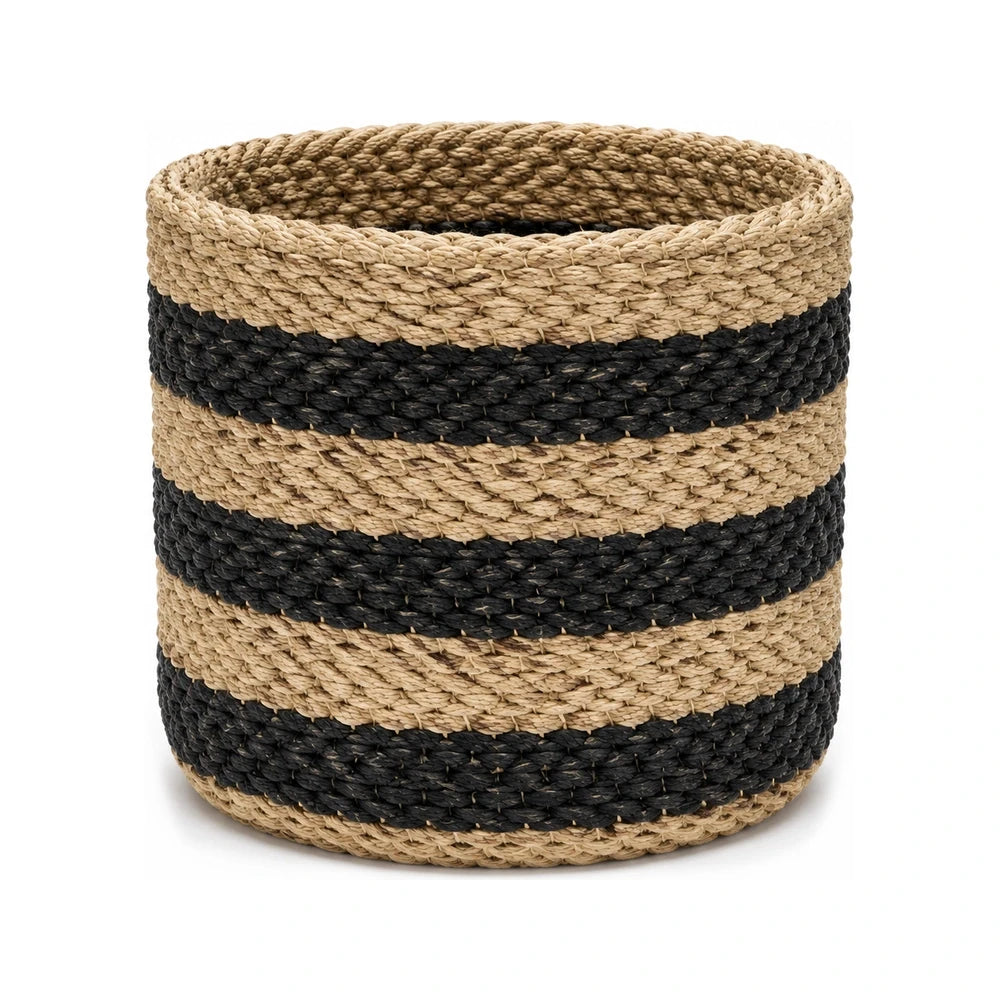Sisal Planter – Alternating Pattern (Handwoven)