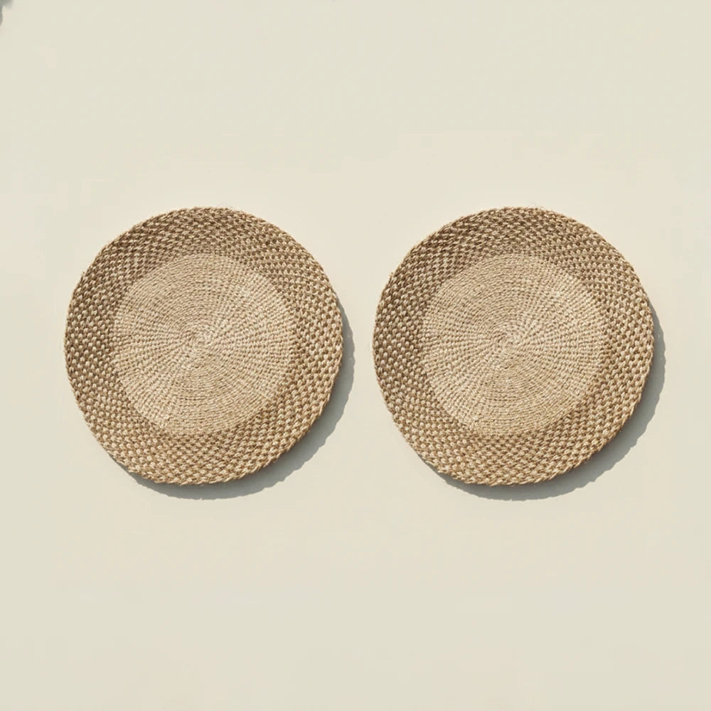 Sisal Round Placemat – Set of 2 (Handwoven)