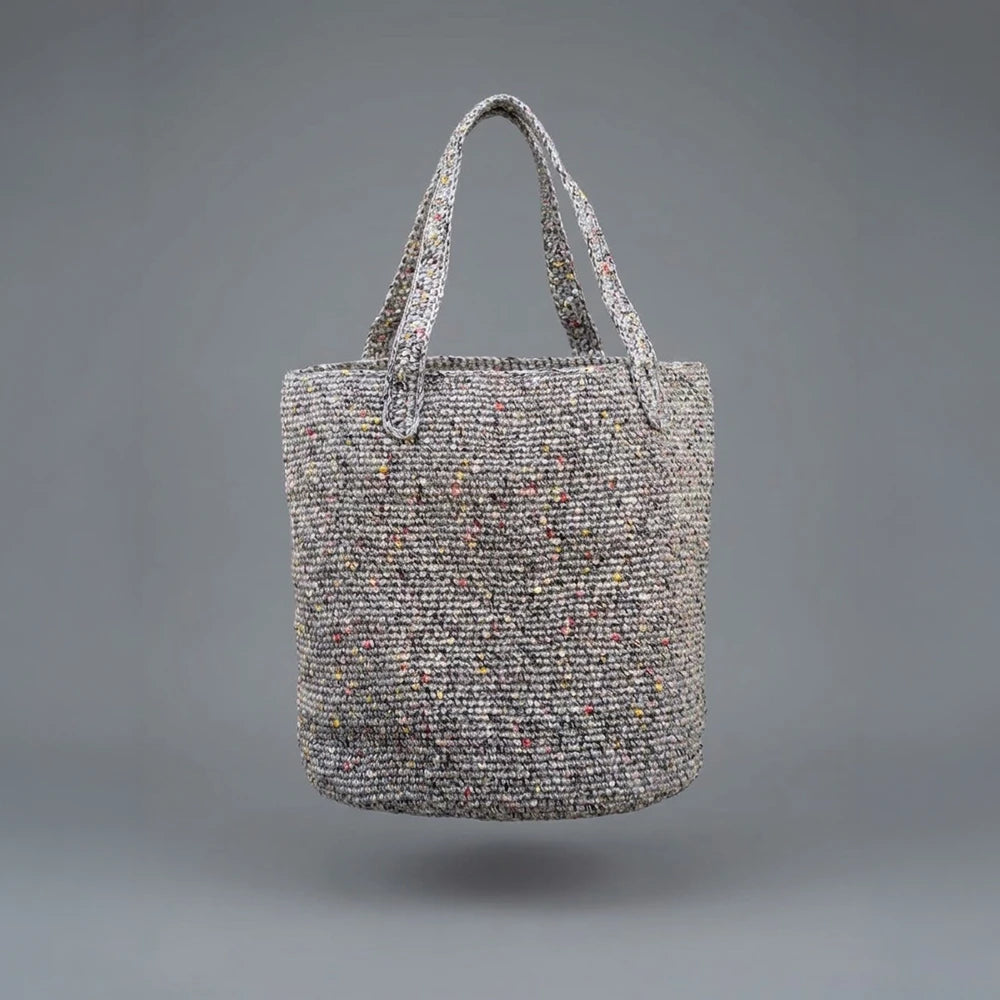 Upcycled Shopping Basket (Handwoven)