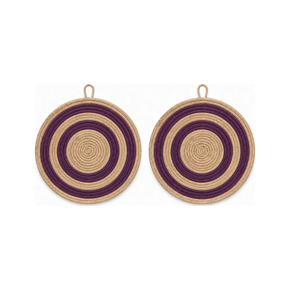 Wall Decor Hanging – Purple Pattern (Handwoven)